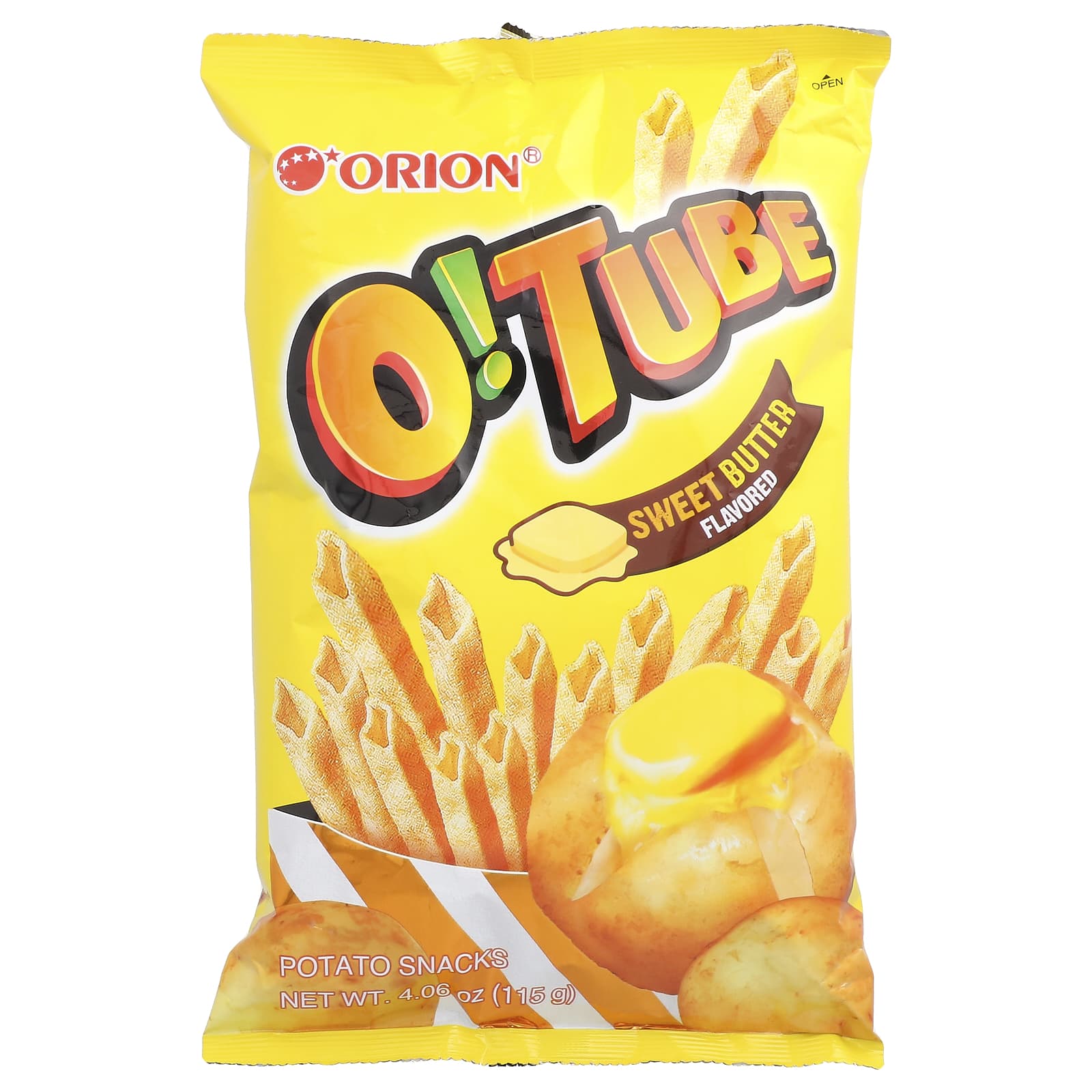 Orion, O! Tube, Potato Snacks, Sweet Butter, 4.06 oz (115 g) - Image 1