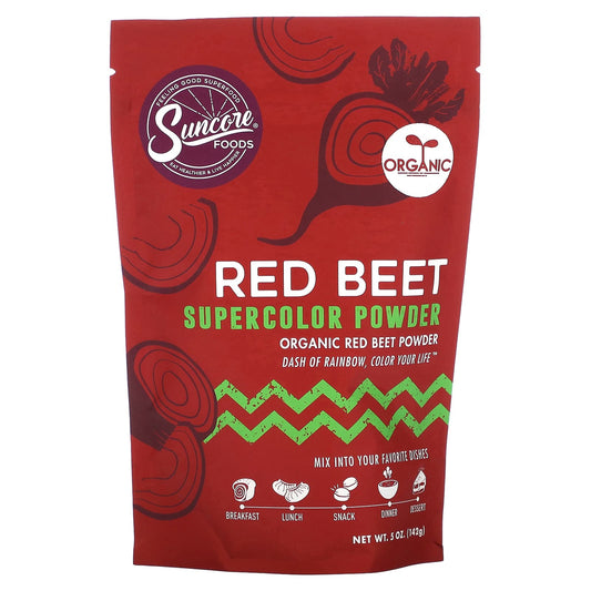 Suncore Foods, Organic Red Beet, Supercolor Powder, 5 oz (142 g) - Image 1