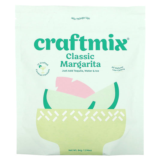 Craftmix Classic Margarita Cocktail Mix Packets, 12 Packets, 2.96 oz - Image 1