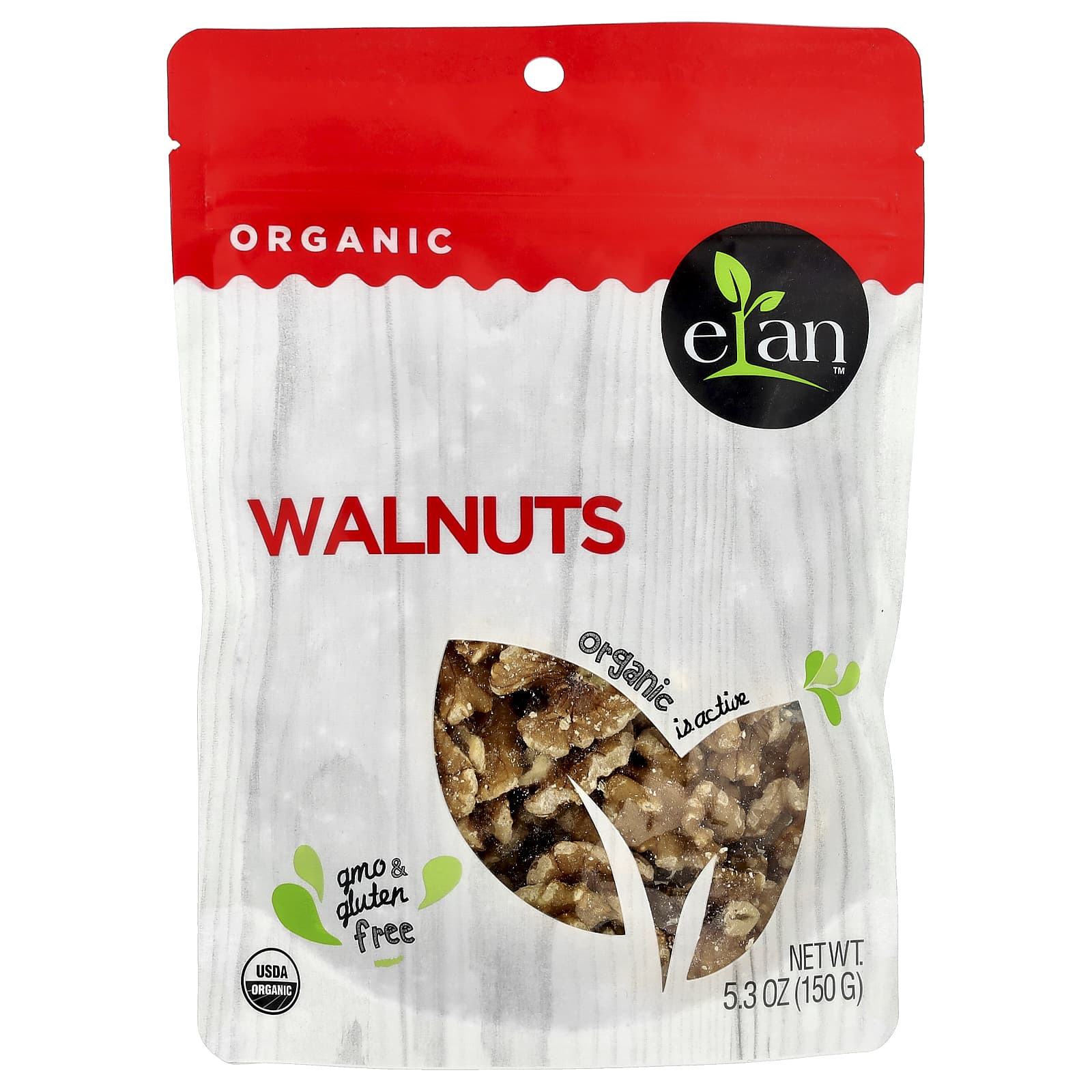 Organic Walnuts by Elan - Brain-Boosting Nuts (5.3 oz, 150g) - Image 1