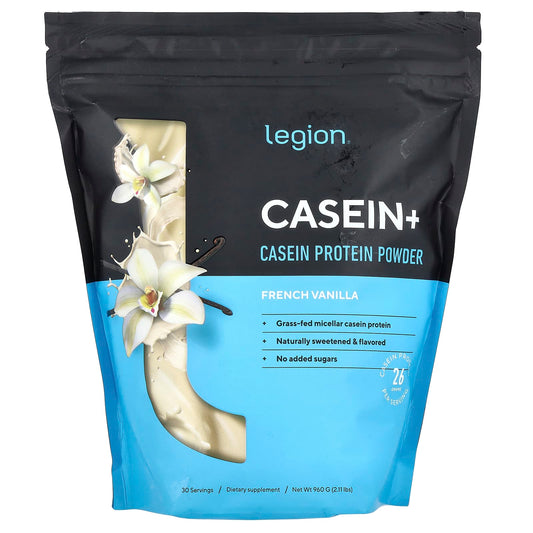 Legion Athletics, Casein+, Casein Protein Powder, French Vanilla, 2.11 lbs (960 g) - Image 1
