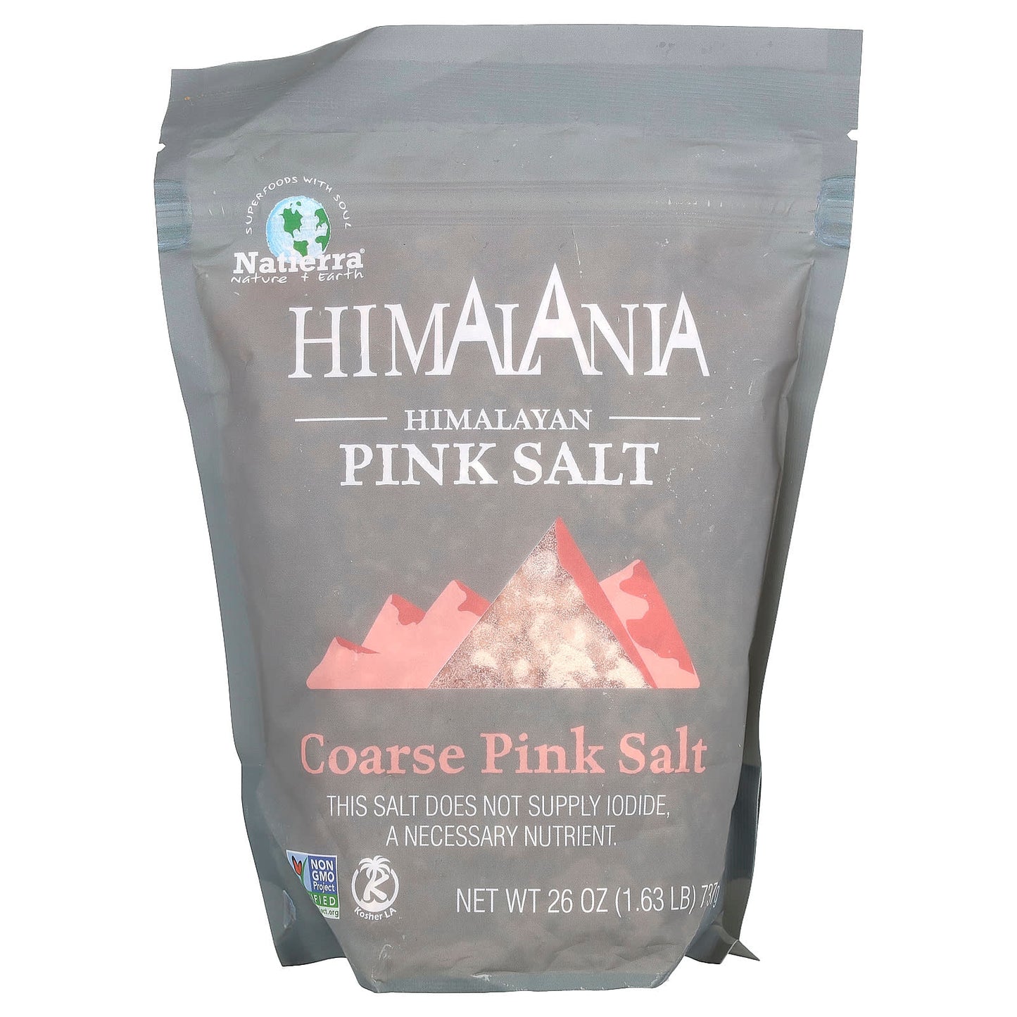 Himalanian Pink Salt, Coarse, 26 oz (737g) - Non-GMO & Kosher - Image 1