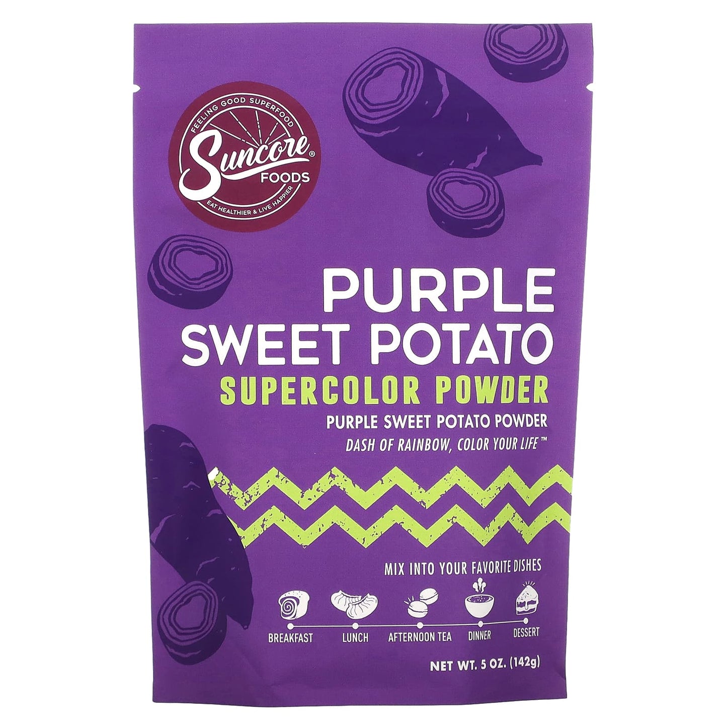 Suncore Foods, Purple Sweet Potato, Supercolor Powder, 5 oz (142 g) - Image 1