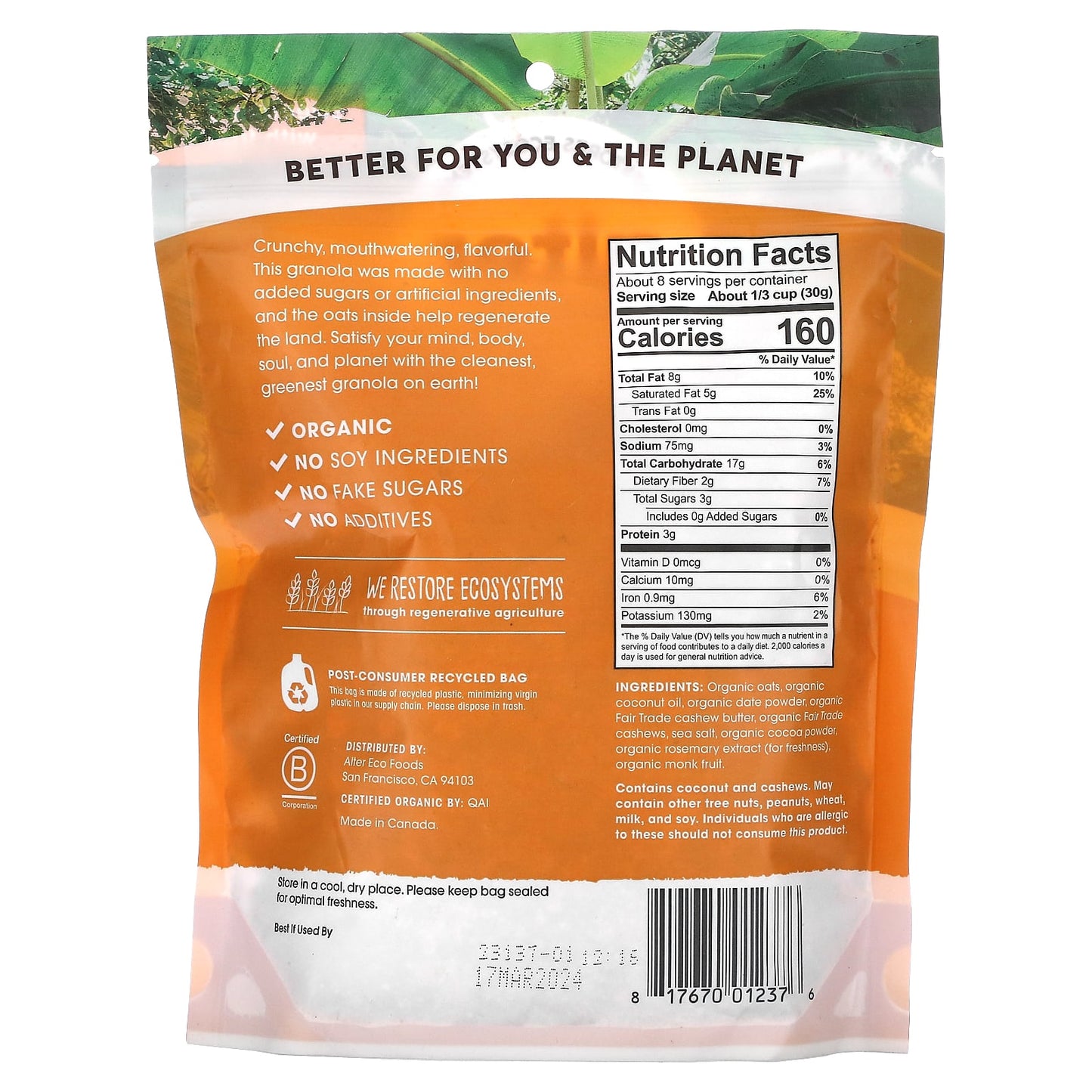 Eco-Friendly Granola by Alter Eco - USDA Organic & Climate Neutral - Image 2
