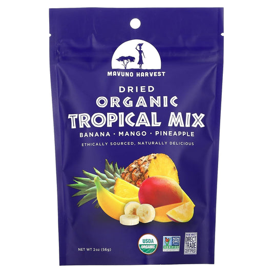 Mavuno Harvest, Organic Dried Tropical Mix, 2 oz (56 g) - Image 1