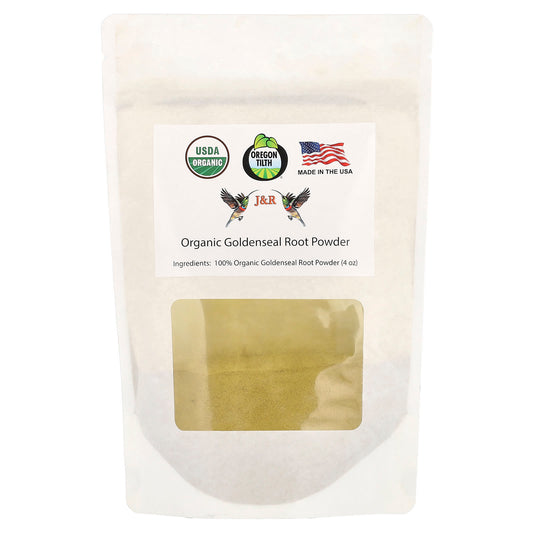 Organic Goldenseal Root Powder for Immune Support - 4 oz by J&R Port Trading - Image 1