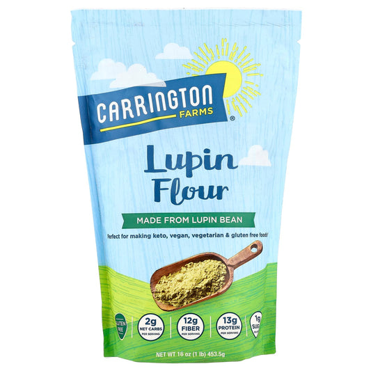 Carrington Farms Lupin Flour 16 oz - Gluten Free, Vegan & Keto Friendly - Image 1