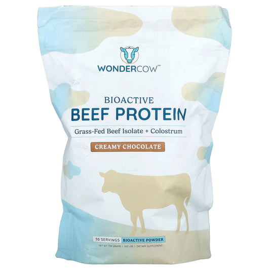 Wondercow, Bioactive Beef Protein, Creamy Chocolate, 1.62 lbs (734 g) - Image 1