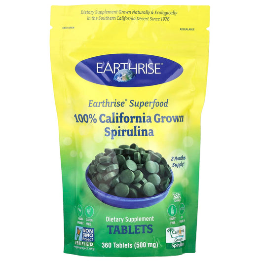 California Grown Spirulina Superfood Tablets by Earthrise - Image 1
