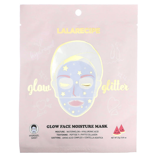 Lalarecipe, Glow Face Moisture Beauty Mask, 1 Sheet Mask, 0.81 oz (23 g) - Image 1