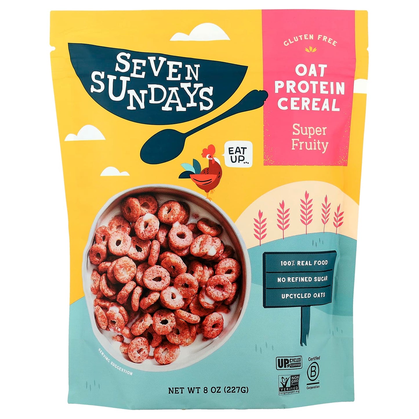 Seven Sundays, Oat Protein Cereal, Super Fruity, 8 oz (227 g) - Image 1