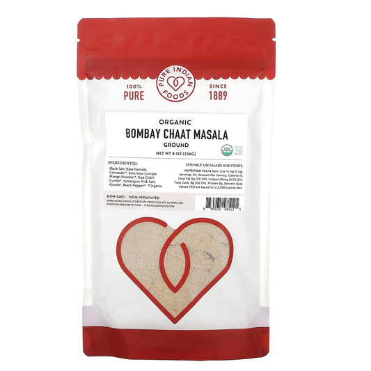 Pure Indian Foods, Organic Bombay Chaat Masala, Ground, 8 oz (226 g) - Image 1