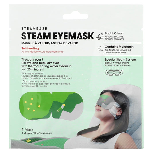 Steambase, Steam Eye Mask, Bright Citrus, 1 Eye Mask - Image 1