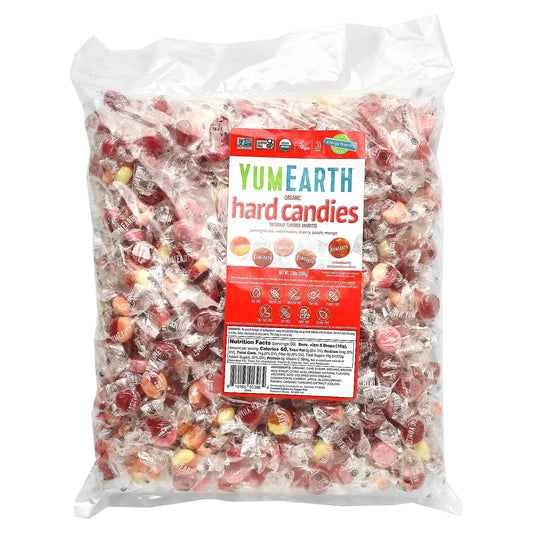 YumEarth, Organic Hard Candies, Assorted, 3.5 lbs (1,588 g) - Image 1