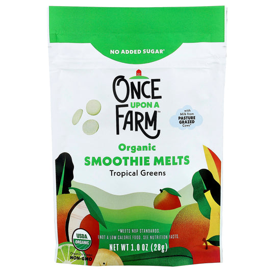 Once Upon A Farm, Organic Smoothie Melts, Toddler, Tropical Greens, 1 oz (28 g) - Image 1