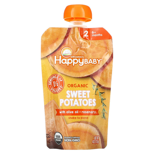 Happy Family Organics, Baby Food, Sweet Potato, 6+ Months, USDA Organic - Image 1