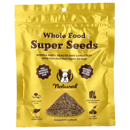 Natural Dog Company, Whole Food Super Seeds, For Dogs, 7.2 oz (204 g) - Image 1