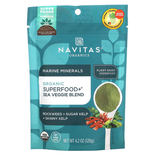 Navitas Organics, Marine Minerals, Organic Superfood+ Sea Veggie Blend, 4.2 oz (120 g) - Image 1