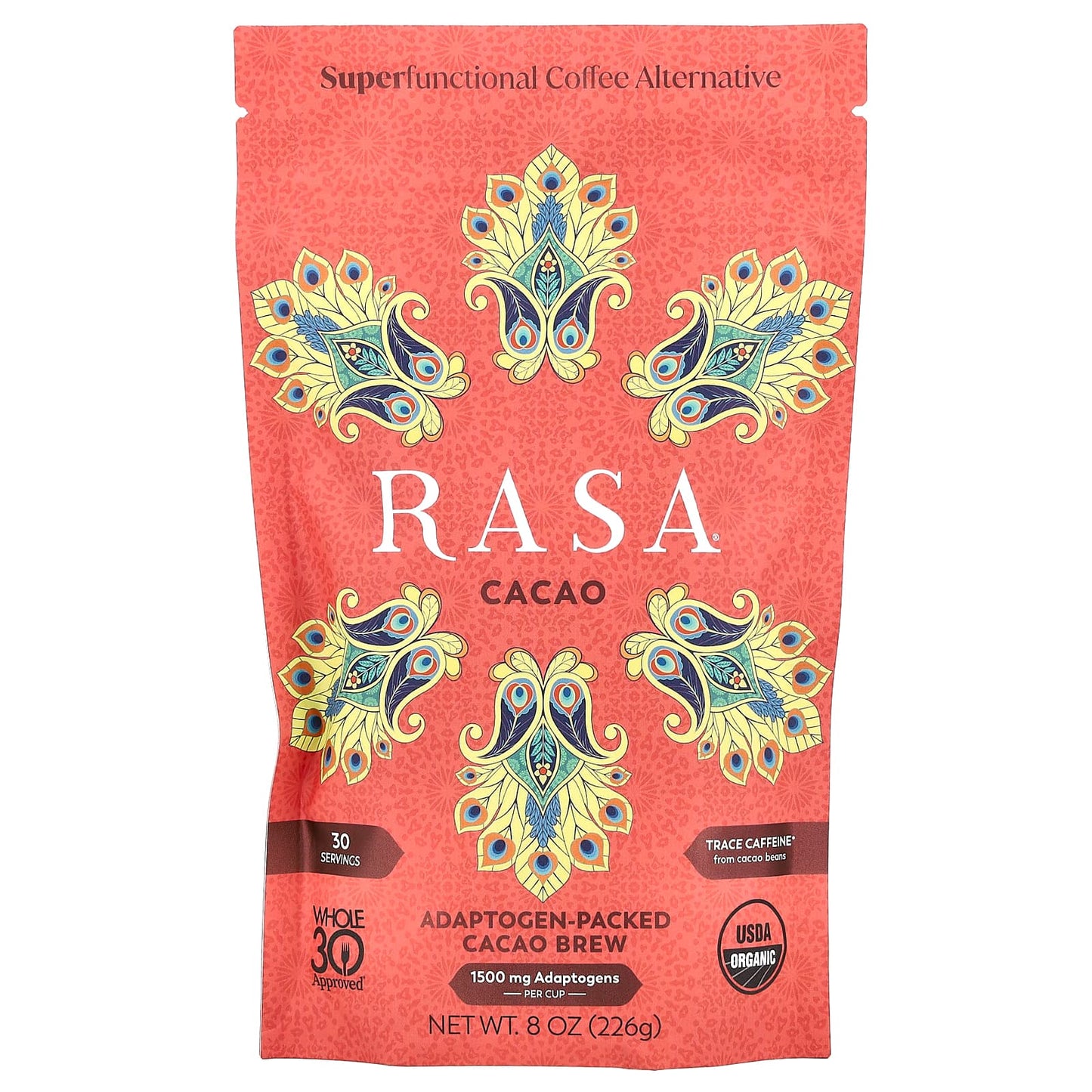 Rasa, Adaptogen-Packed Cacao Brew, 8 oz (226 g) - Image 1