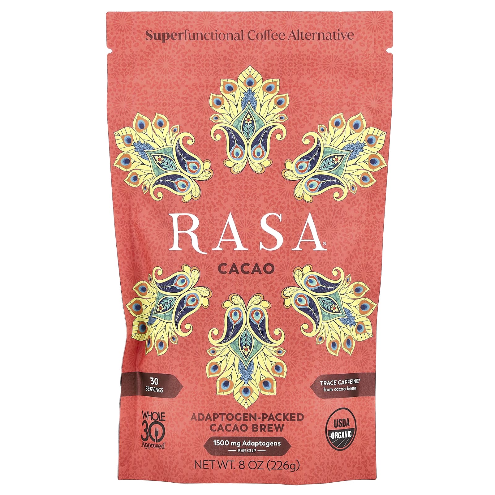 Rasa, Adaptogen-Packed Cacao Brew, 8 oz (226 g) - Image 1
