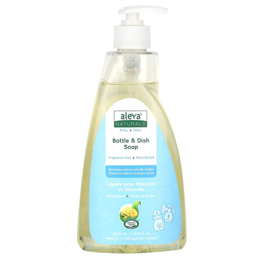 Plant-Based Bottle & Dish Soap by Aleva Naturals - Fragrance Free - Image 1