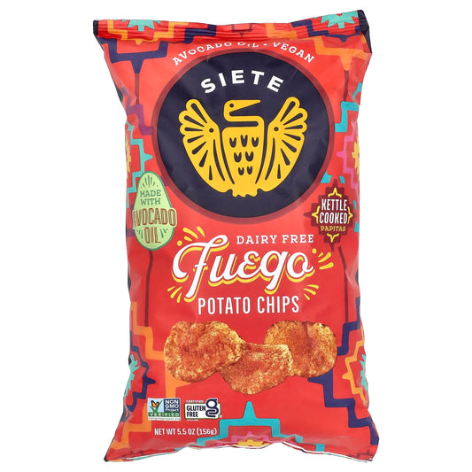 Siete, Potato Chips, Fuego , 5.5 Oz (156 g) - Image 1