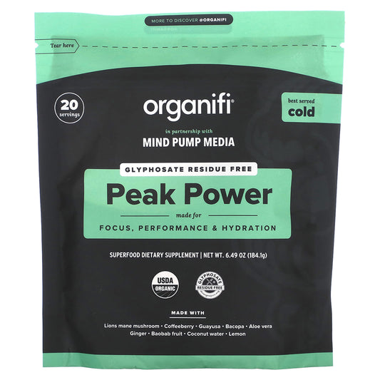 Organifi, Peak Power, 6.49 oz (184.1 g) - Image 1