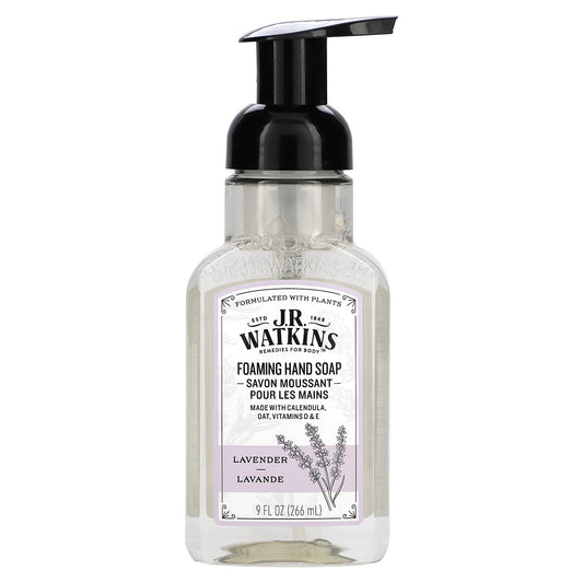 Lavender Foaming Hand Soap by J R Watkins, Soft and Nourished Hands - Image 1