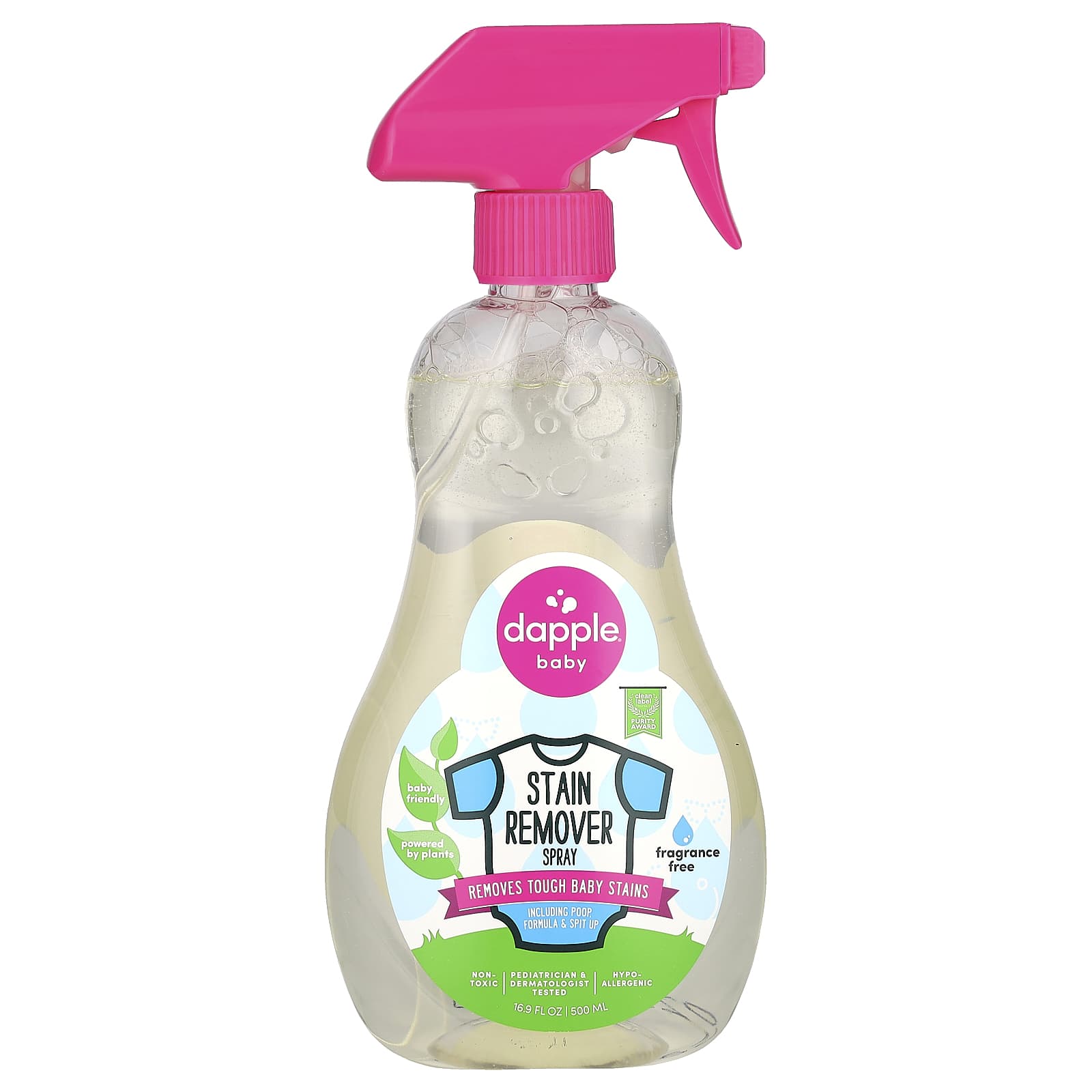 Dapple Baby Stain Remover Spray, Fragrance-Free, Non-Toxic & Gentle - Image 1