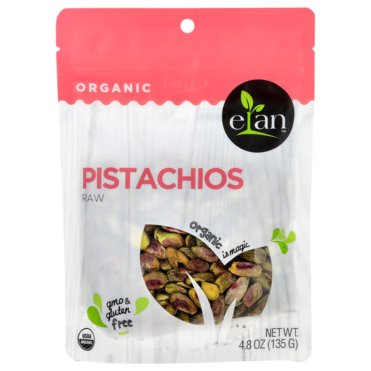 Crunchy, Nutritious Organic Pistachios by Elan - 4.8 oz (135g) - Image 1