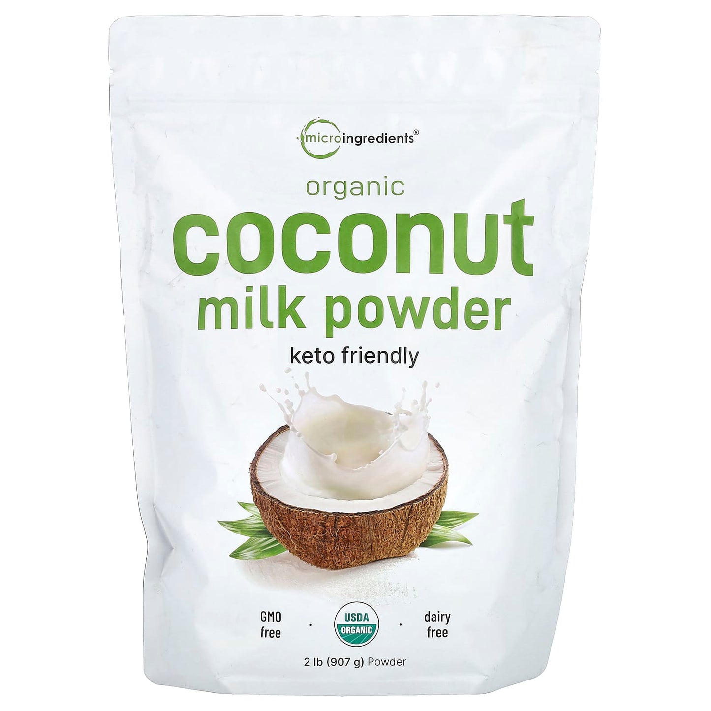 Micro Ingredients, Organic Coconut Milk Powder, 2 lb (907 g) - Image 1
