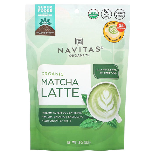Navitas Organics, Organic Matcha Latte, 11.1 oz (315 g) - Image 1