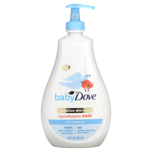 Dove Baby Sensitive Skin Care Hypoallergenic Wash 20 fl oz - Image 1