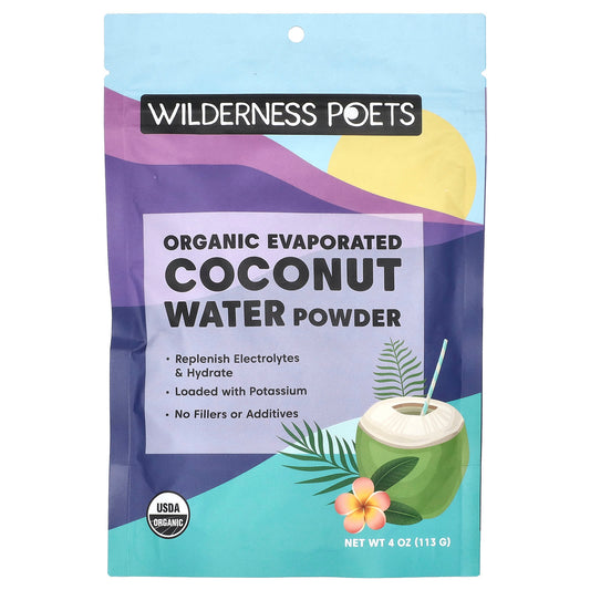 Wilderness Poets, Organic Evaporated Coconut Water Powder, 4 oz (113 g) - Image 1