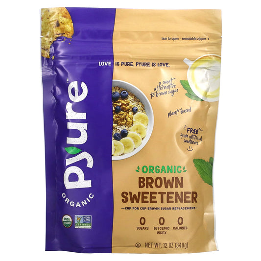 Pyure, Organic Brown Sweetener, 12 oz (340 g) - Image 1