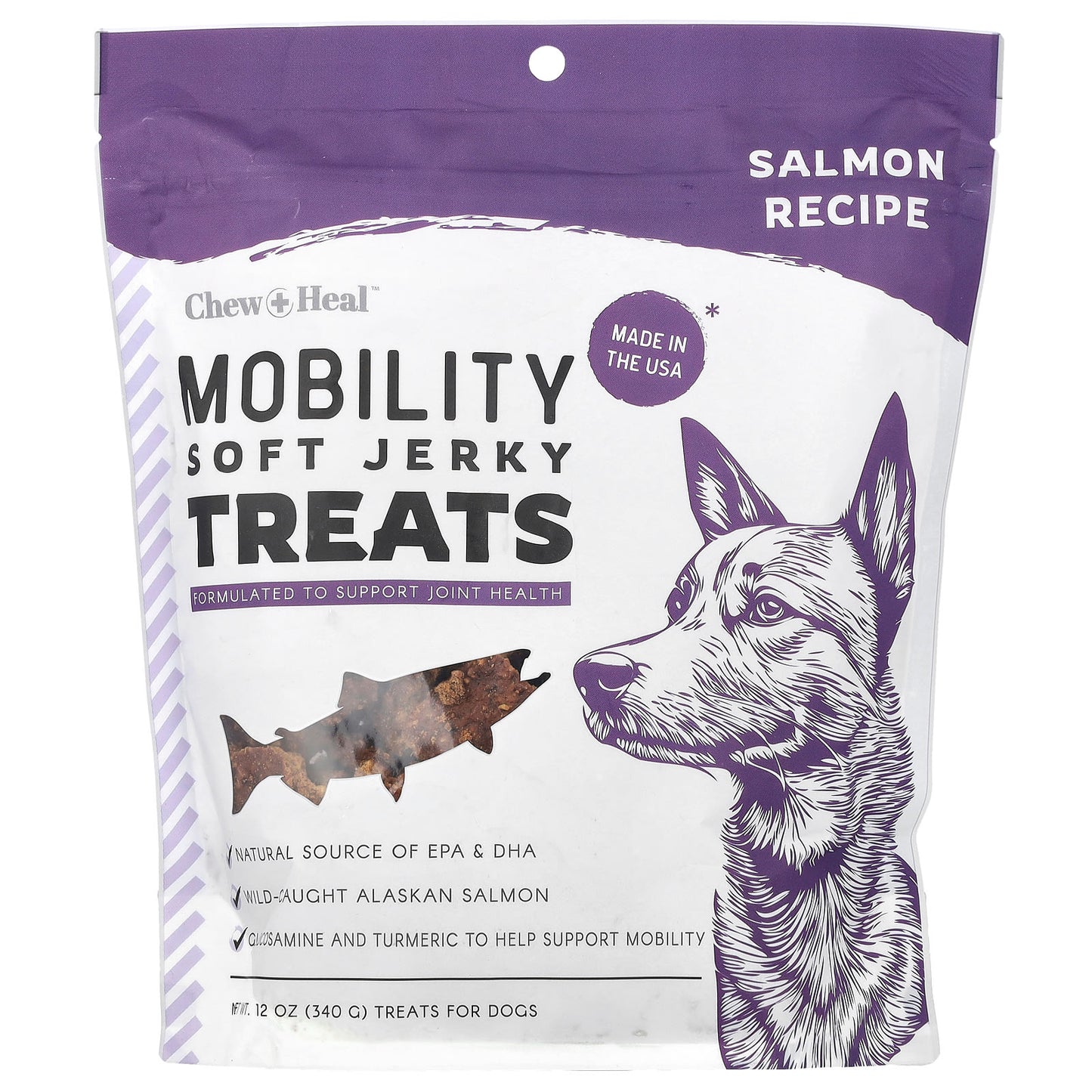 Wild-Caught Salmon Treats for Joint Health in Dogs - Chew + Heal - Image 1