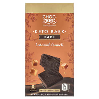 Indulge in Keto-Friendly Dark Chocolate Caramel Crunch Bars by ChocZero