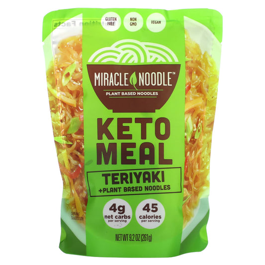 Miracle Noodle, Keto Meal, Teriyaki + Plant Based Noodles, 9.2 oz (261 g) - Image 1