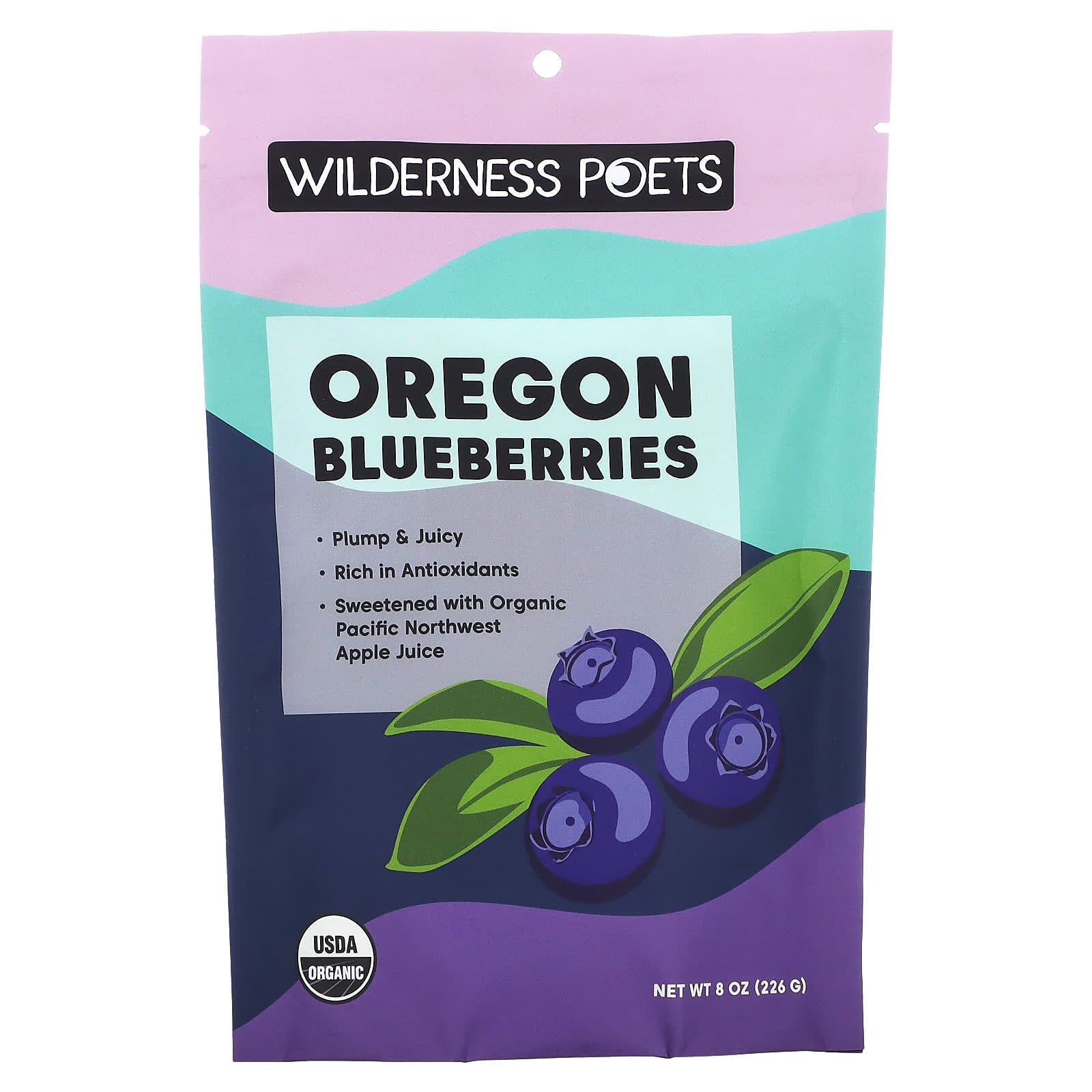 Wilderness Poets, Organic Oregon Blueberries, 8 oz (226 g) - Image 1