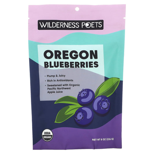 Wilderness Poets, Organic Oregon Blueberries, 8 oz (226 g) - Image 1