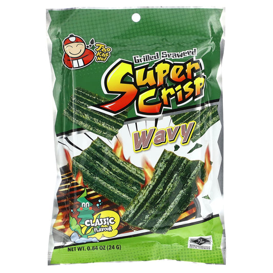 Tao Kae Noi, Grilled Seaweed Super Crisp, Wavy, Classic, 0.84 oz (24 g) - Image 1