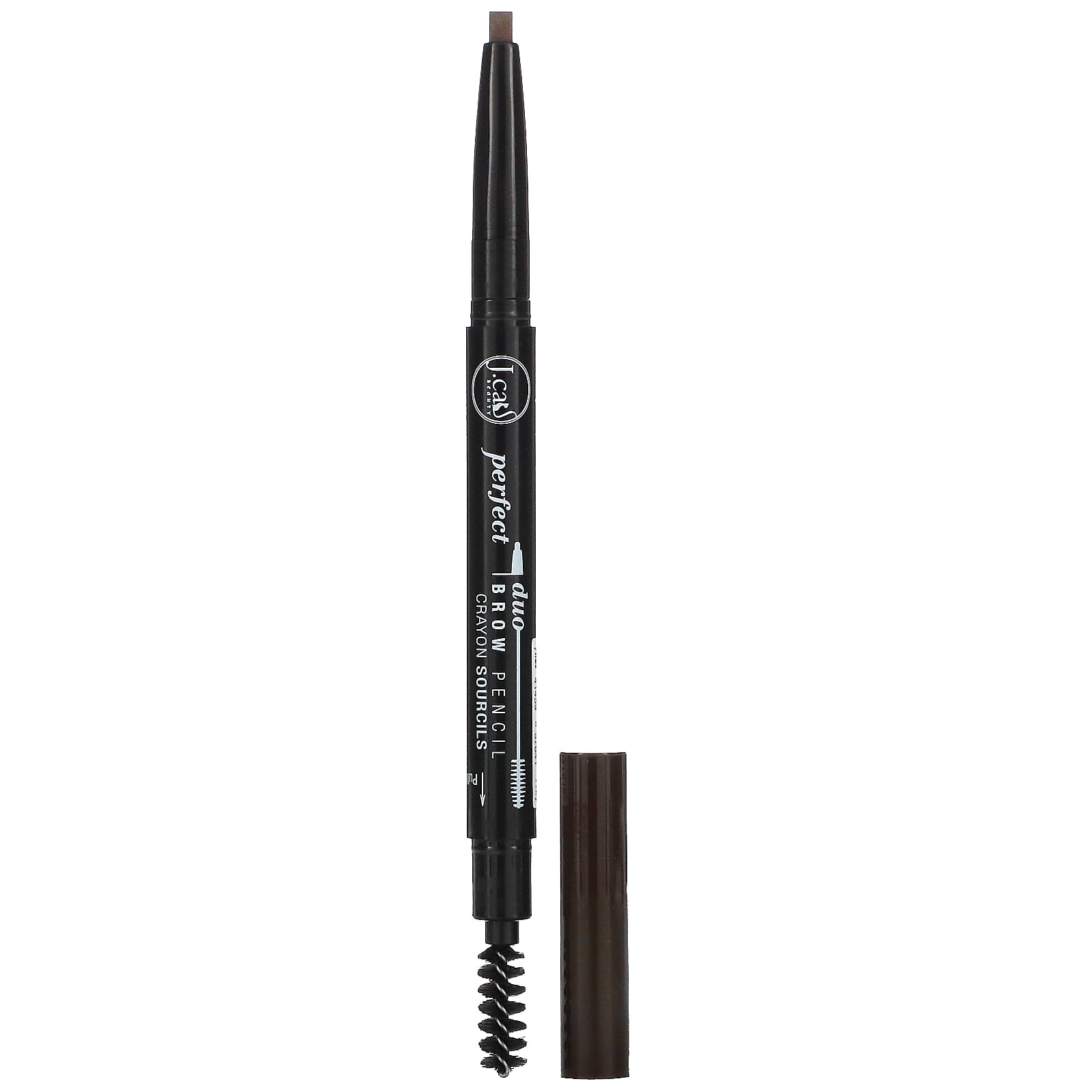 Dark Brown Eyebrow Pencil by J.Cat Beauty - Perfect Duo Brow Pencil - Image 1