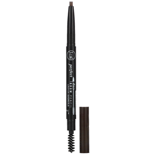 Dark Brown Eyebrow Pencil by J.Cat Beauty - Perfect Duo Brow Pencil - Image 1