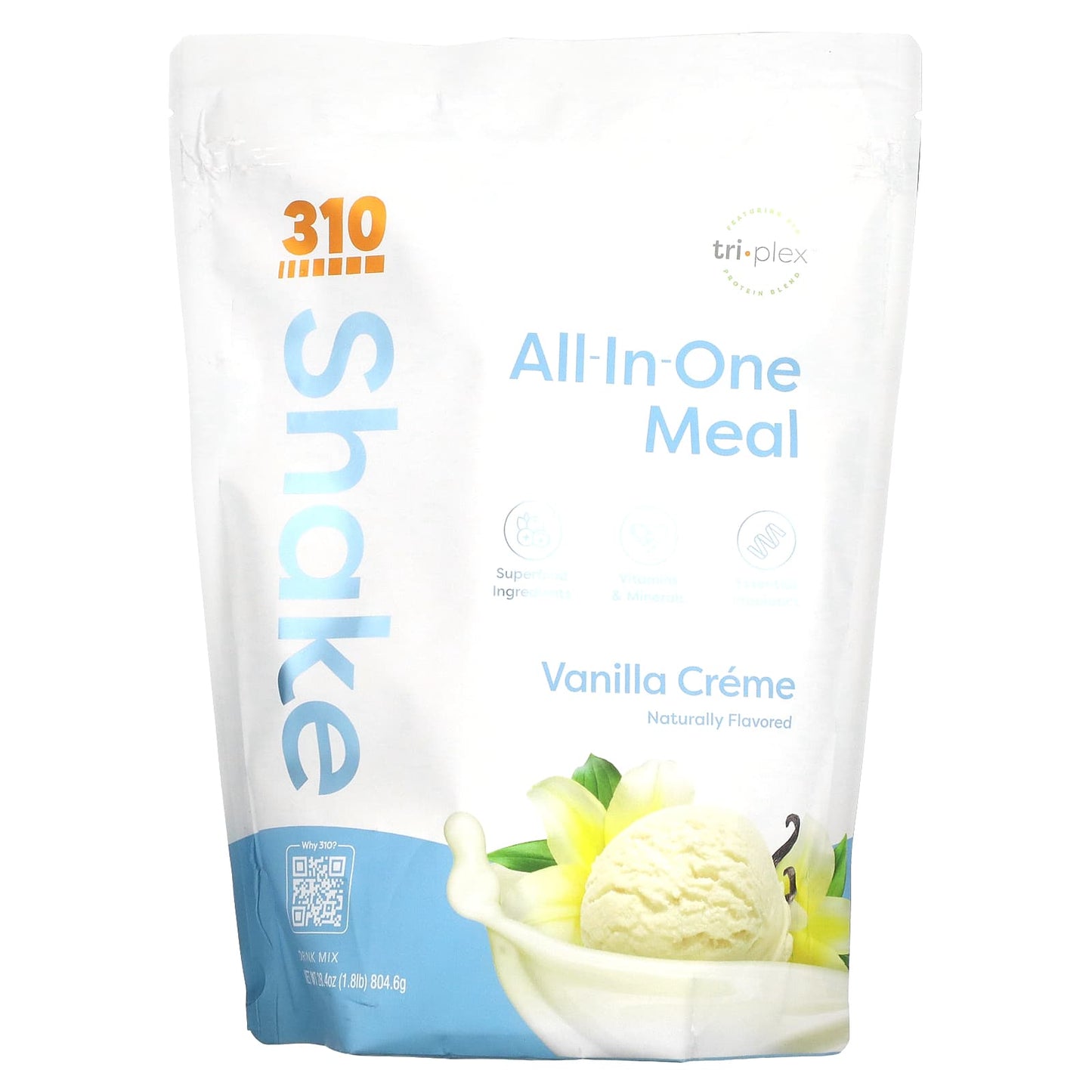 Vanilla Creme 310 Nutrition Meal Replacement Shake, 28.4 oz (804.6 g) - Image 1