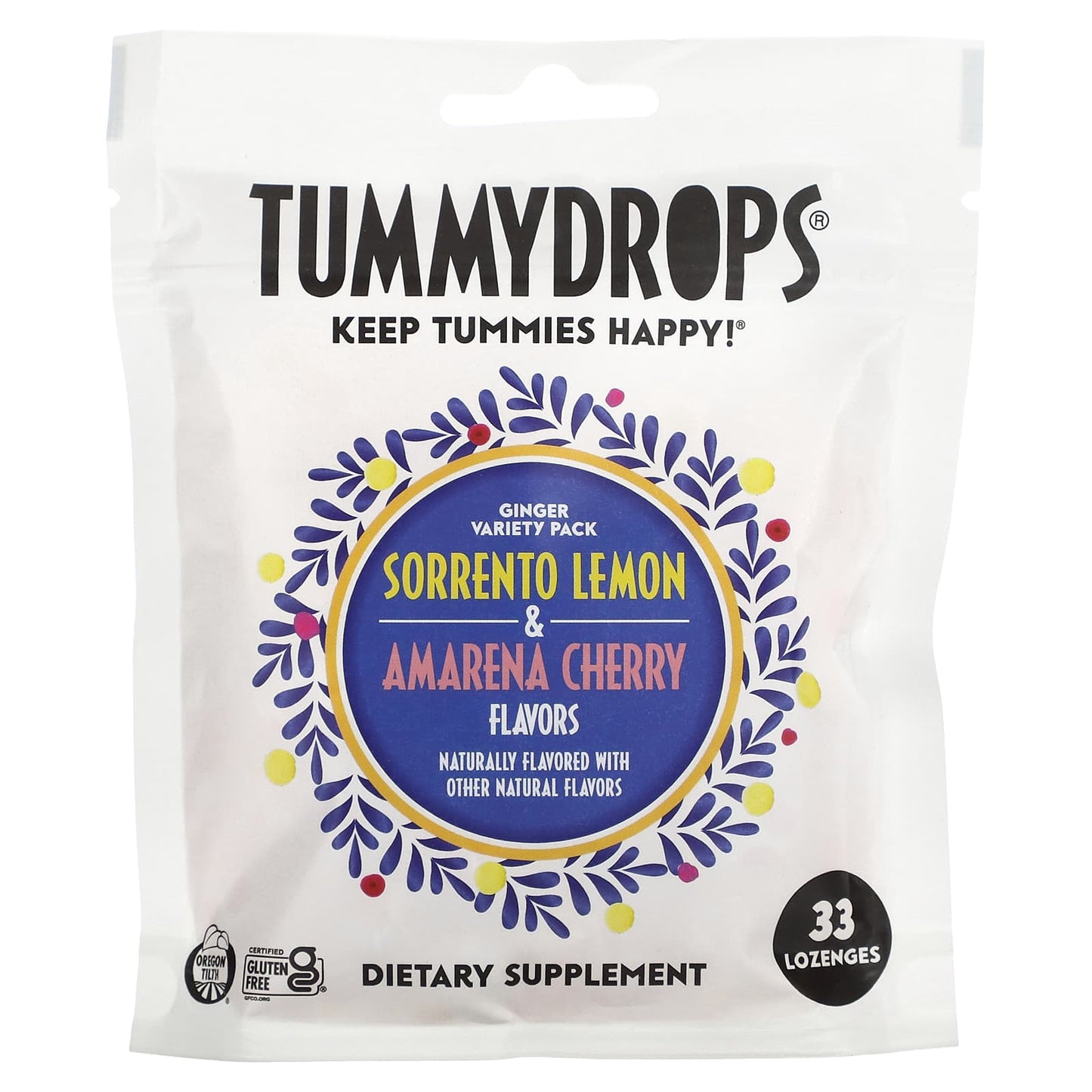 Tummydrops, Organic Ginger Variety Pack, 33 Lozenges - Image 1