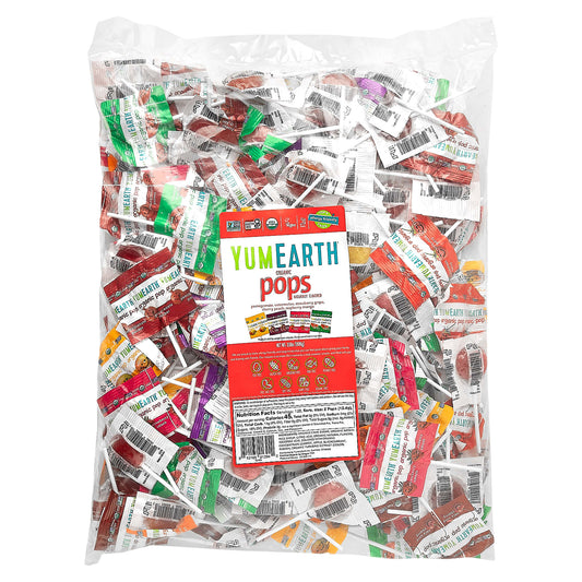 YumEarth, Organic Pops, Assorted, 3.5 lbs (1,588 g) - Image 1