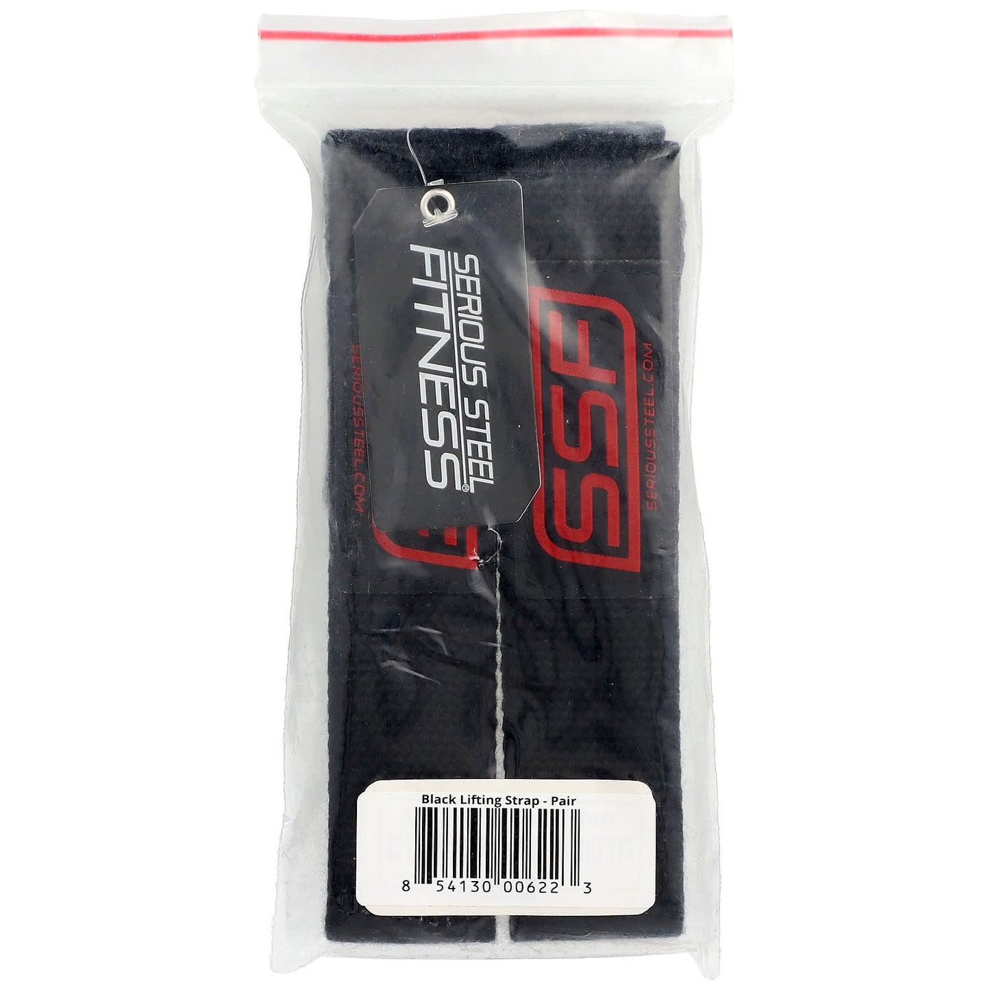 Serious Steel Fitness, Black Lifting Strap, 1 Pair - Image 2