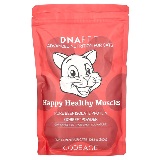CodeAge DNA Pet: Unflavored Beef Isolate Protein for Happy Healthy Muscles in Cats - Image 1