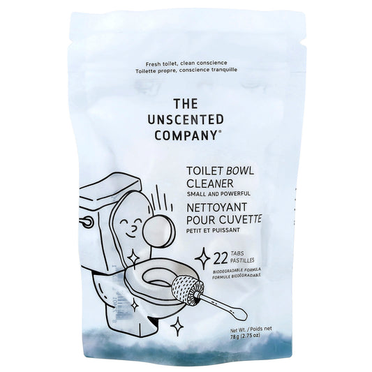 The Unscented Company, Toilet Bowl Cleaner, Fragrance Free, 22 Tabs, 2.75 oz (78 g) - Image 1