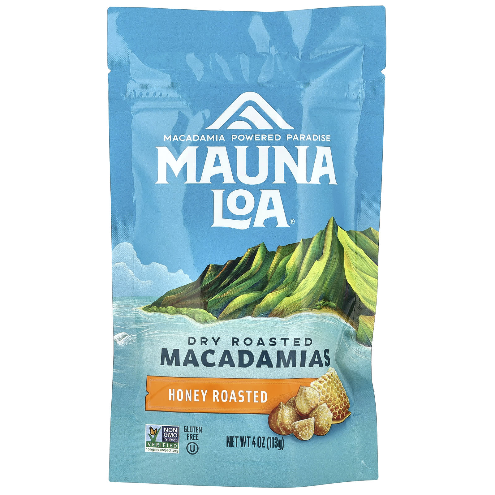 Mauna Loa, Dry Roasted Macadamias, Honey Roasted, 4 oz (113 g) - Image 1